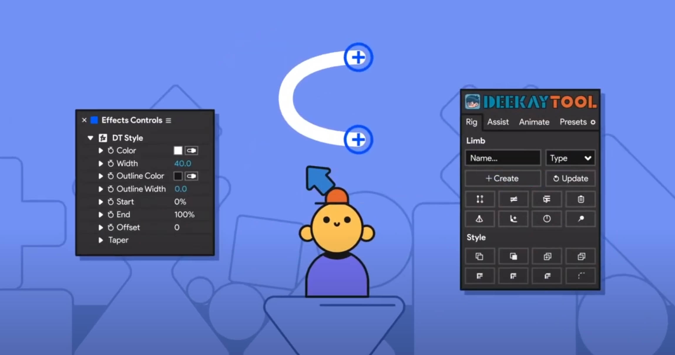Deekay Tool v1.1.8 Fro After Effects 二维卡通角色绑定插件