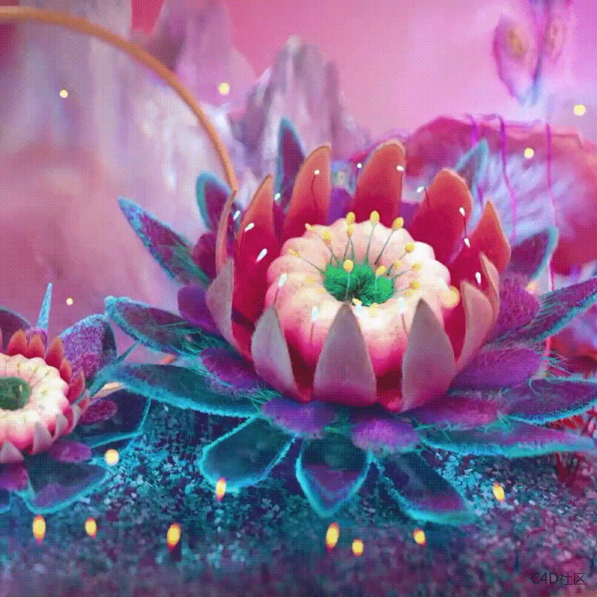 梦幻的蝴蝶犹如梦境视频