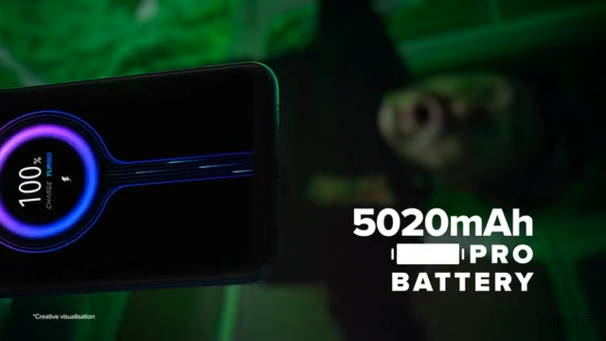 勇敢的新世界-Redmi 9 Pro Max-C4D广告动画