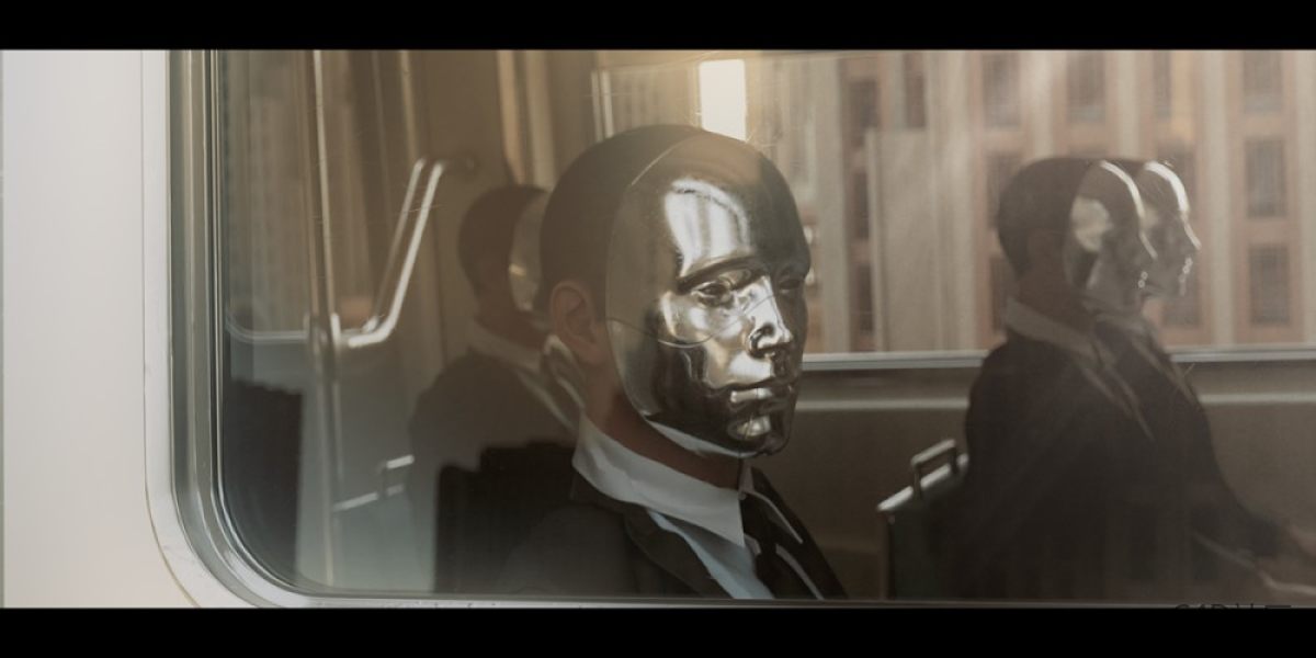 极富有空间设计感的动画-自由、面具之后