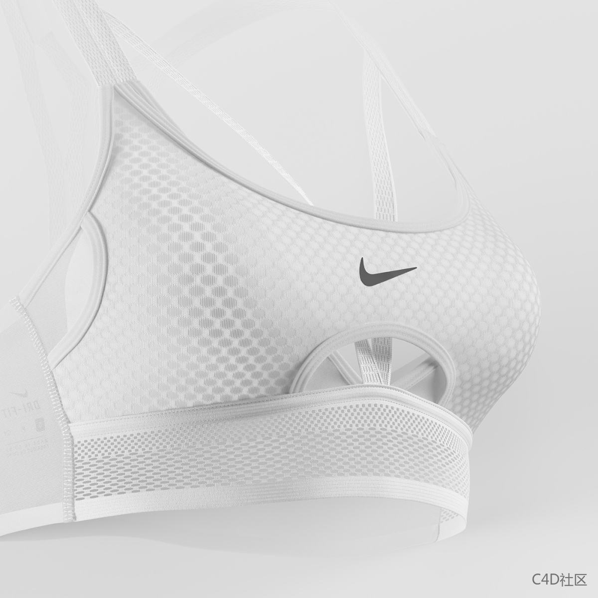 耐克UltraBreathe运动文胸的超高分辨率资源创造-3D动态作品