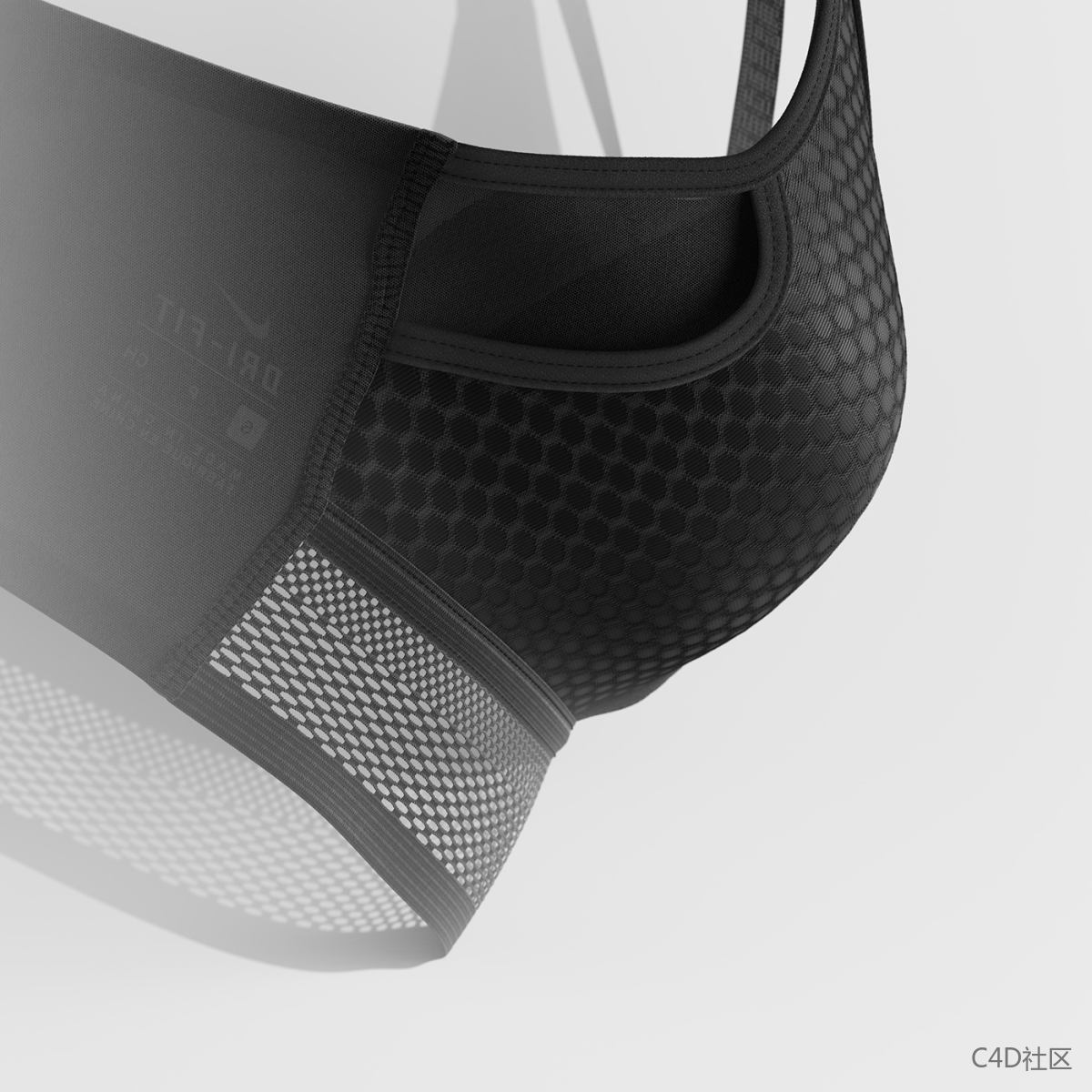 耐克UltraBreathe运动文胸的超高分辨率资源创造-3D动态作品