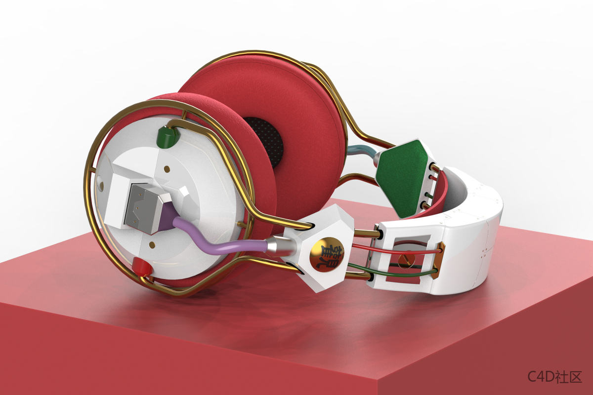 纪念动漫电影《攻壳机动队2：无知》而设计的耳机-工业设计-Jeff Shen