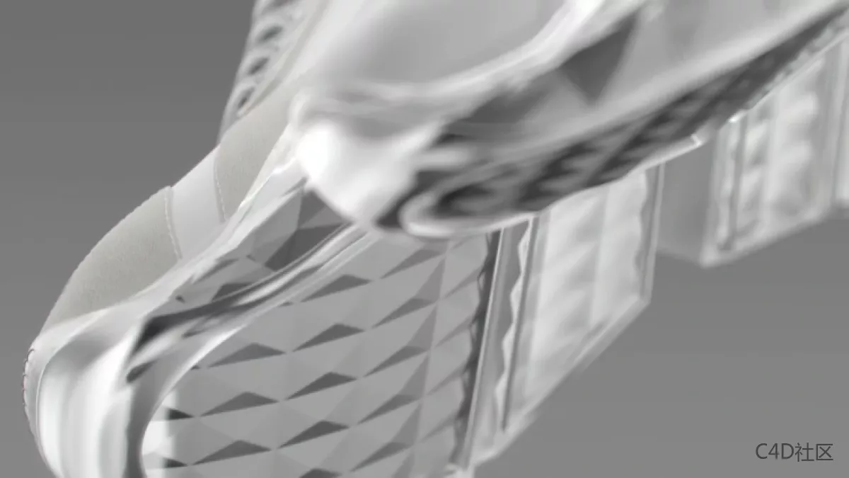 一部关于奢侈品牌发布的第一款运动鞋C4D动画
