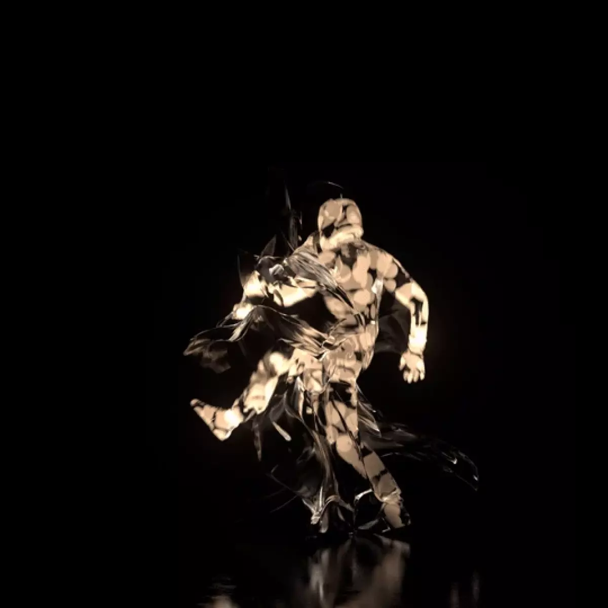 CG角色动画-发光的人物跳舞动画