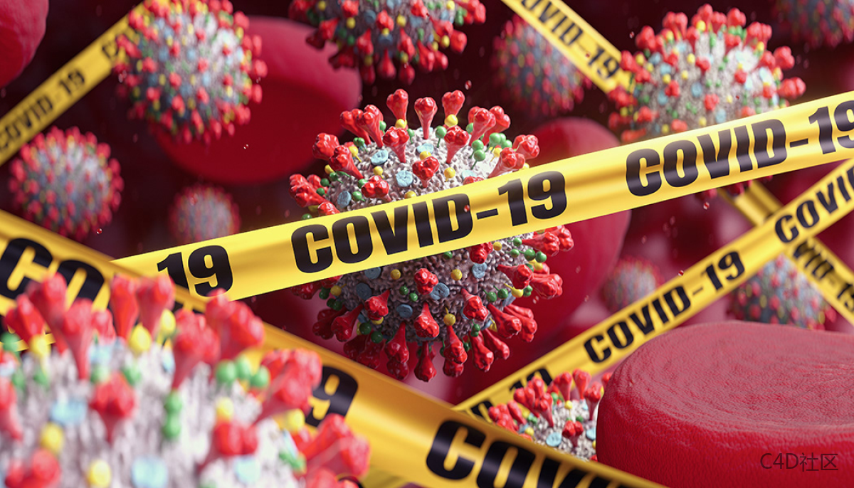 新冠状病毒3D视频片段和插图