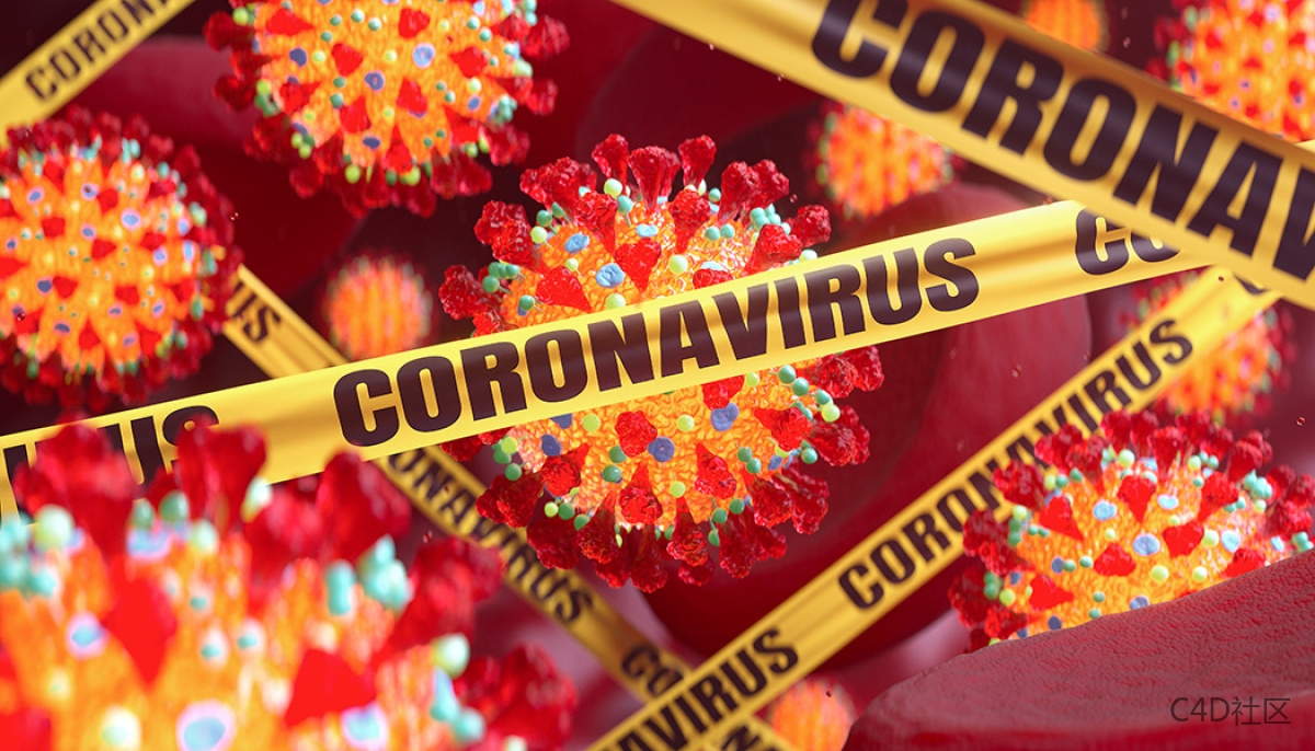 新冠状病毒3D视频片段和插图