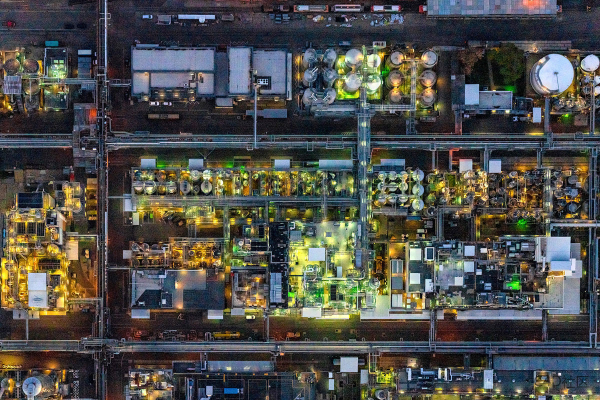 化学区域航空照