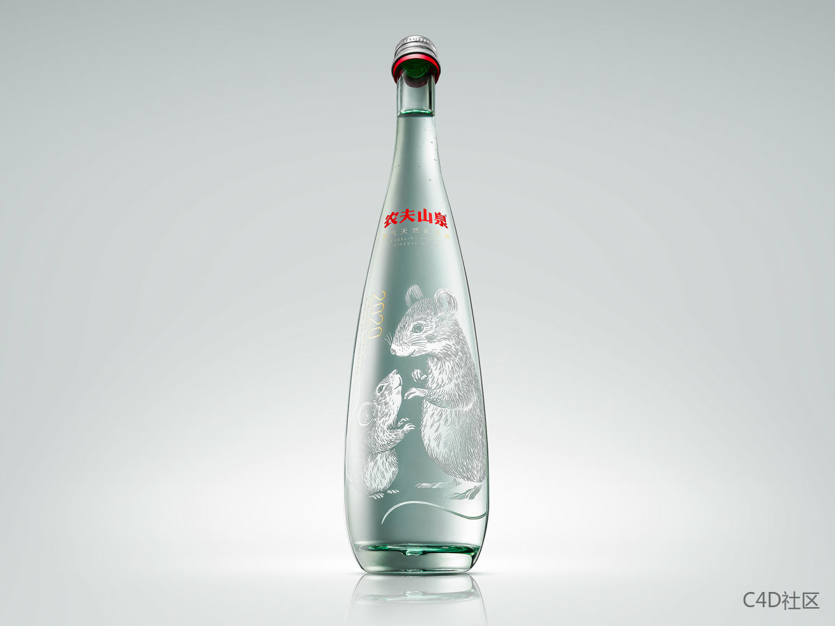 农夫山泉矿泉水鼠年水晶瓶装