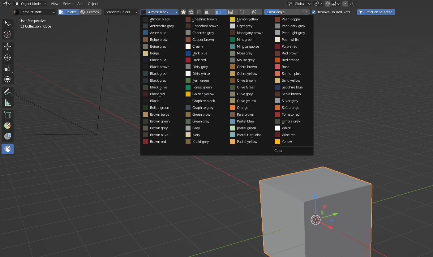 Surface Painter v1.1.0 fro Blender 快速着色插件