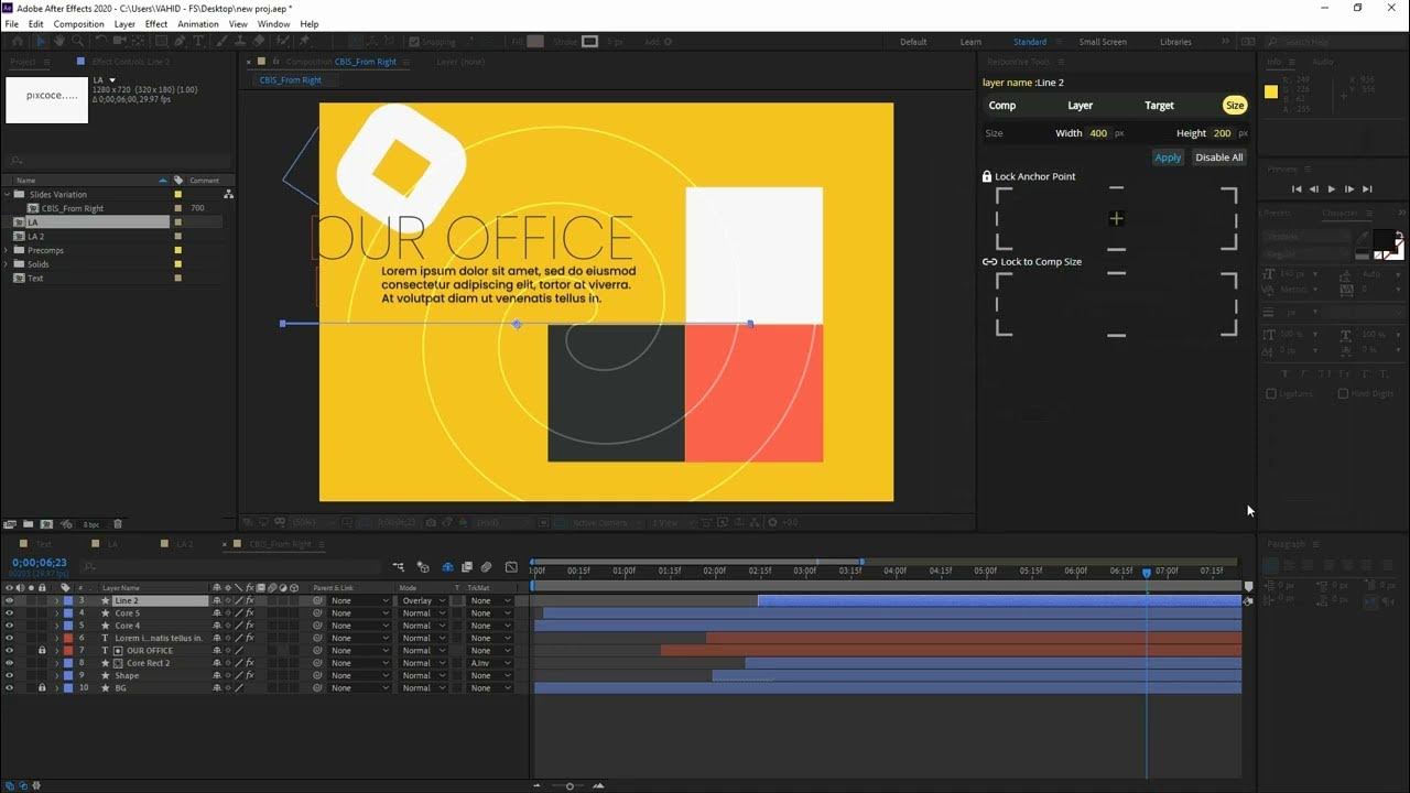 Responsive Tools v1.0 fro After Effects 响应式文字标题布局脚本