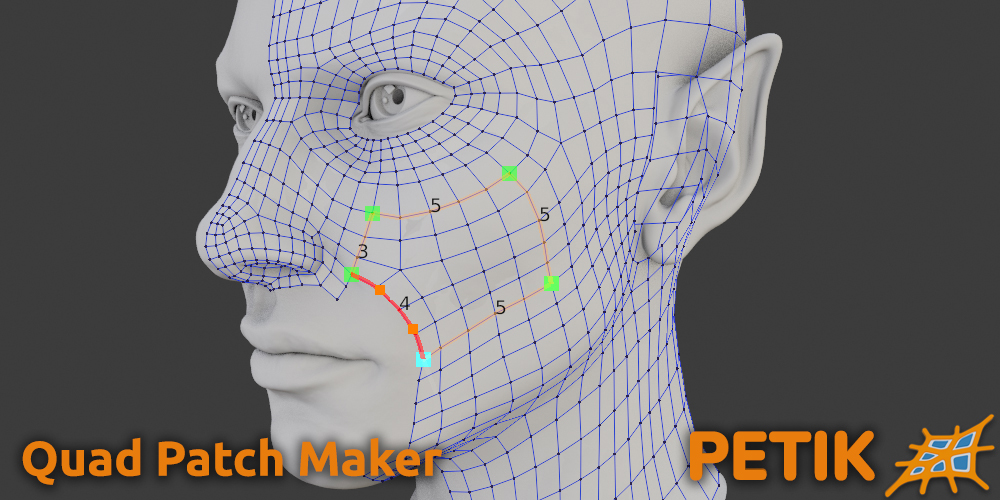 Petik v2.0.4 fro Blender 快速自定义重拓扑插件
