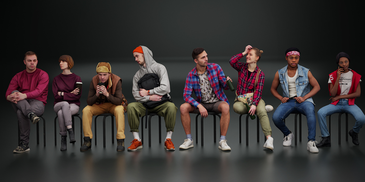 340个人物模型-blender Kanistra People