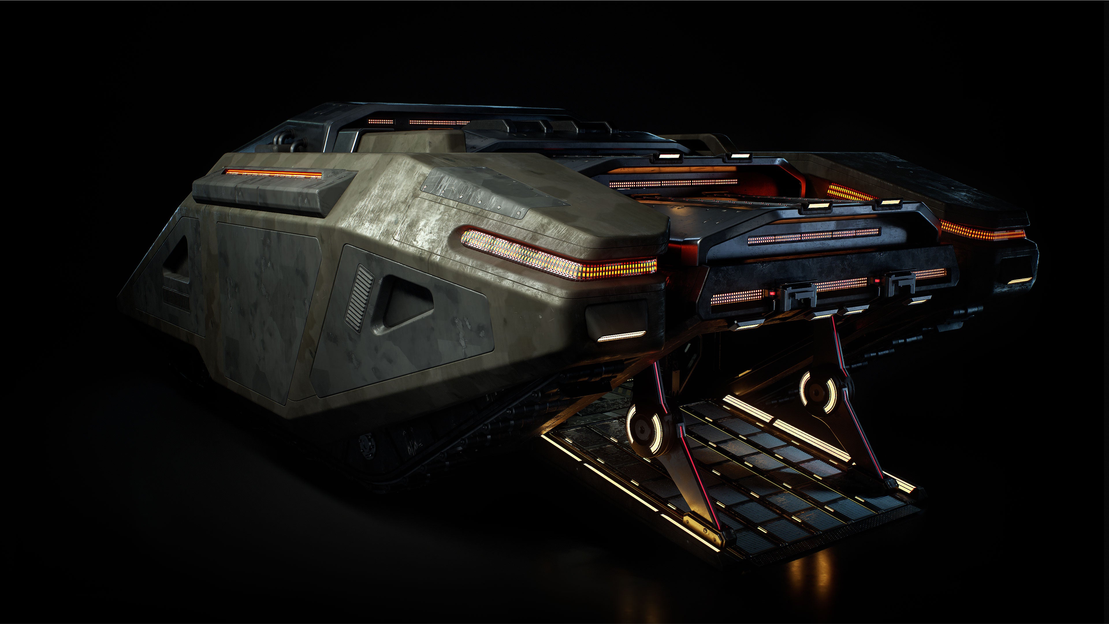 科幻战争机甲飞船 blender模型 Mech Wars