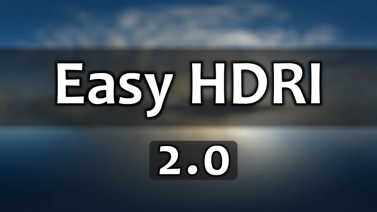 Easy HDRI 2.1.0 fro blender HDR贴图加载插件