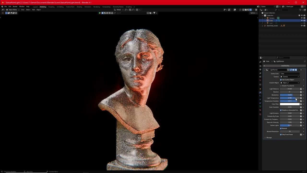 Light Painter v1.5.2 fro Blender 灯光绘制打光插件