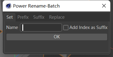 Power Rename Main Fro Cinema 4D 重命名工具