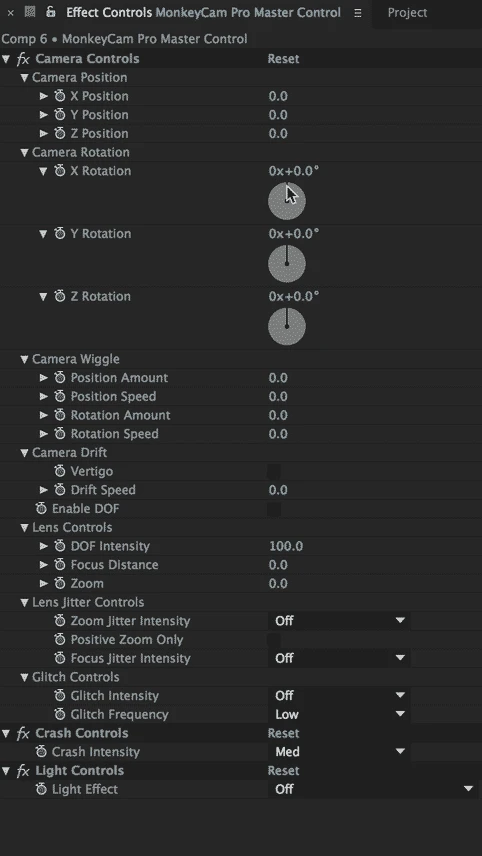 Monkey Cam Pro v1.09 fro After Effects 摄像机动画控制脚本