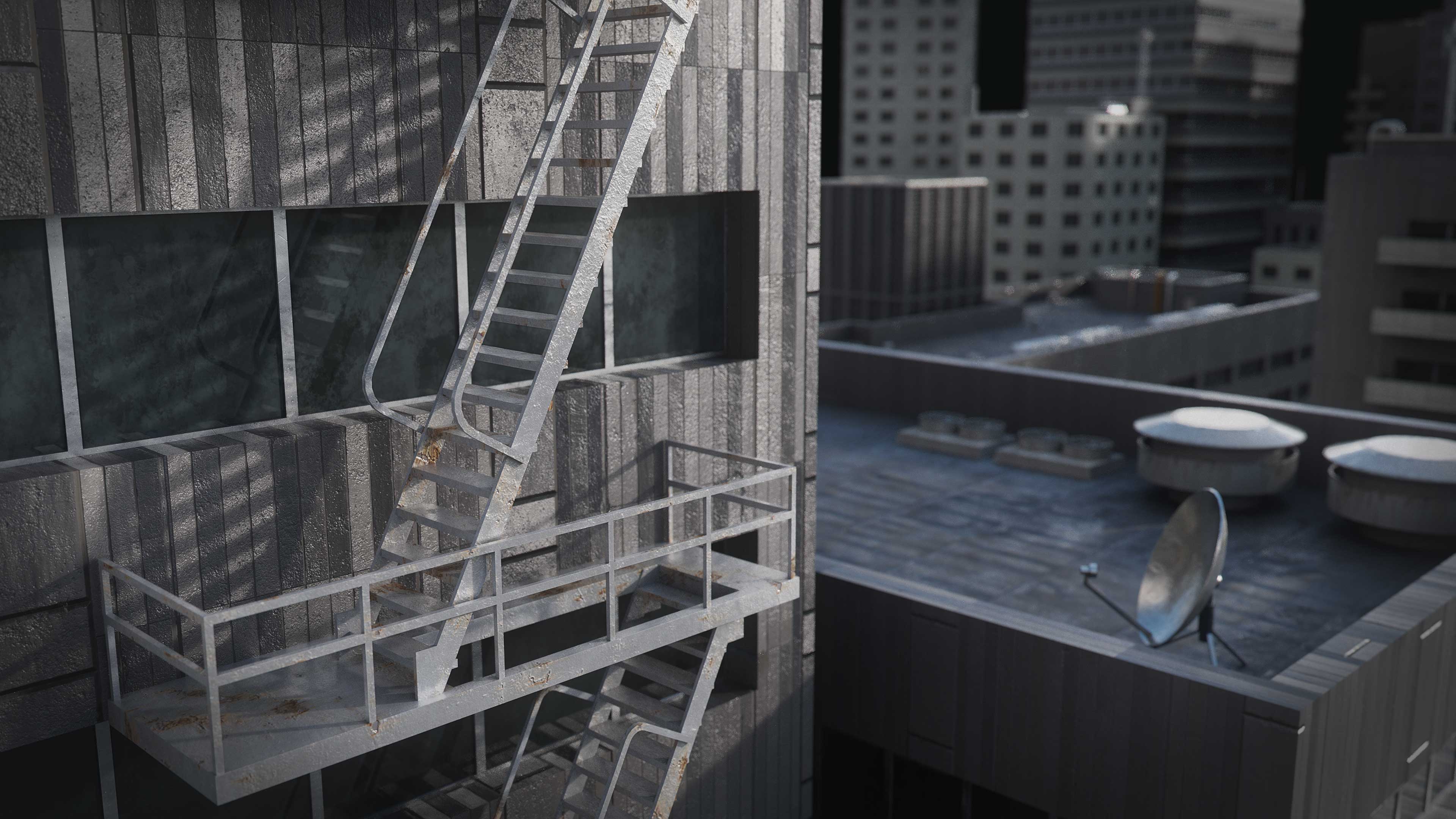 日本未来城市楼房建筑 blender模型 Neo Tokyo