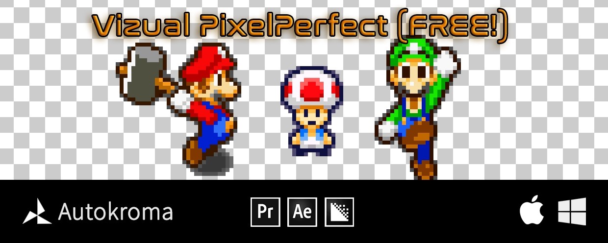 Vizual PixelPerfect v1.0.5 fro AE/PR 像素化视觉特效插件