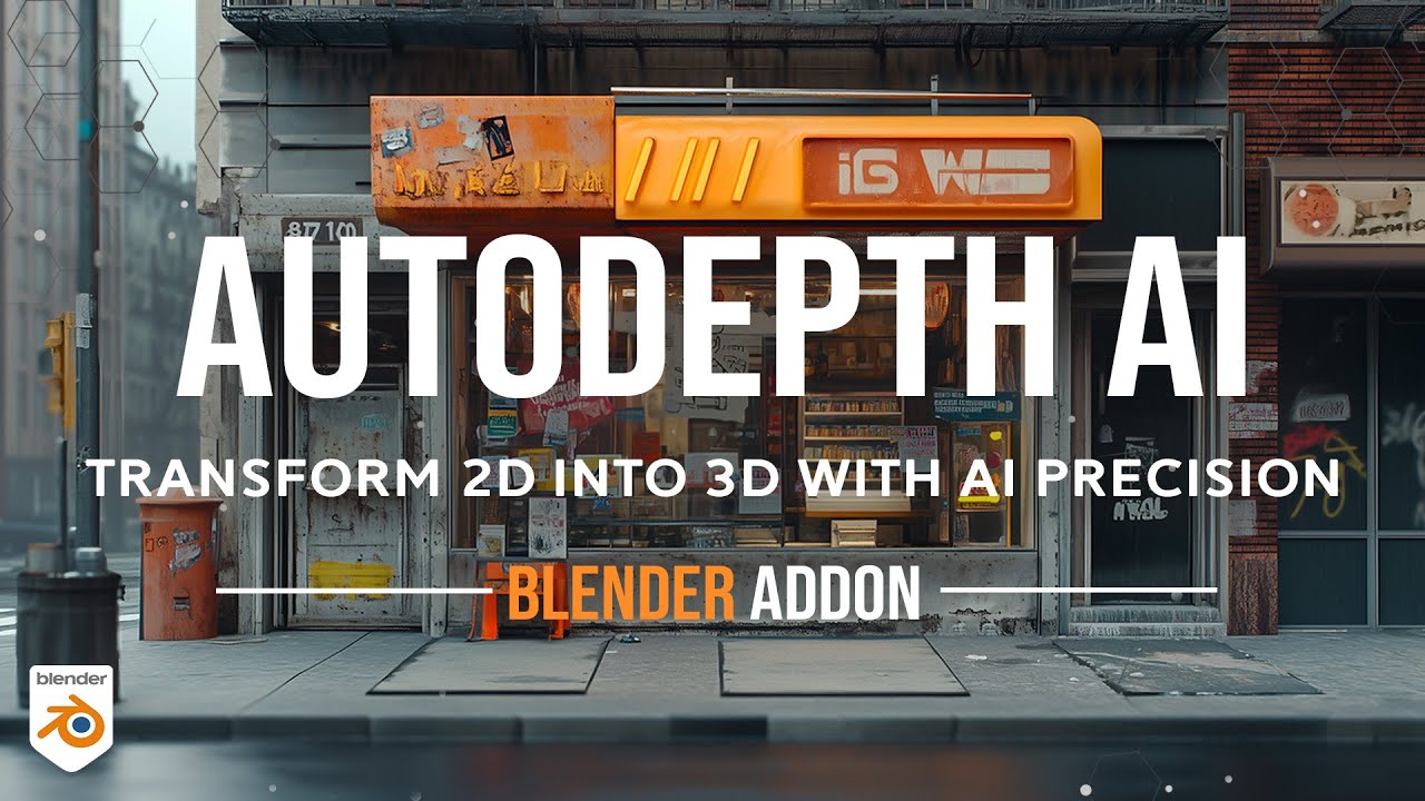 Auto Depth AI v1.0.1 fro blender AI智能贴图生成插件