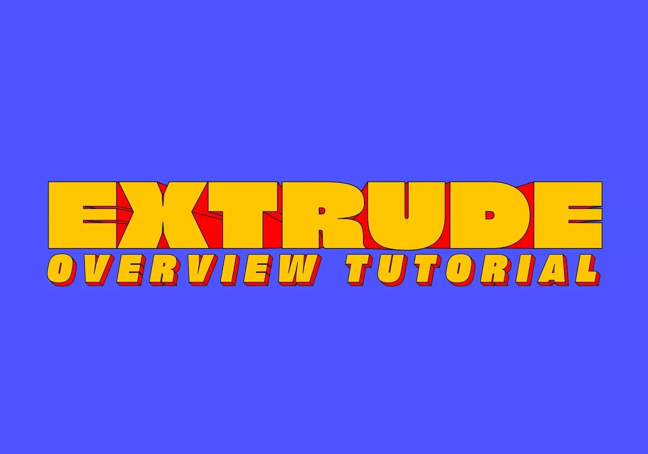 Extrude v1.0.0 Fro After Effects  文字图形挤出插件