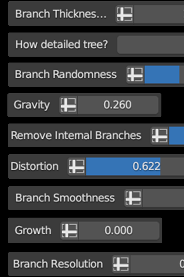 Anytree v2.1.1 Fro Blender 自定义植物形状插件