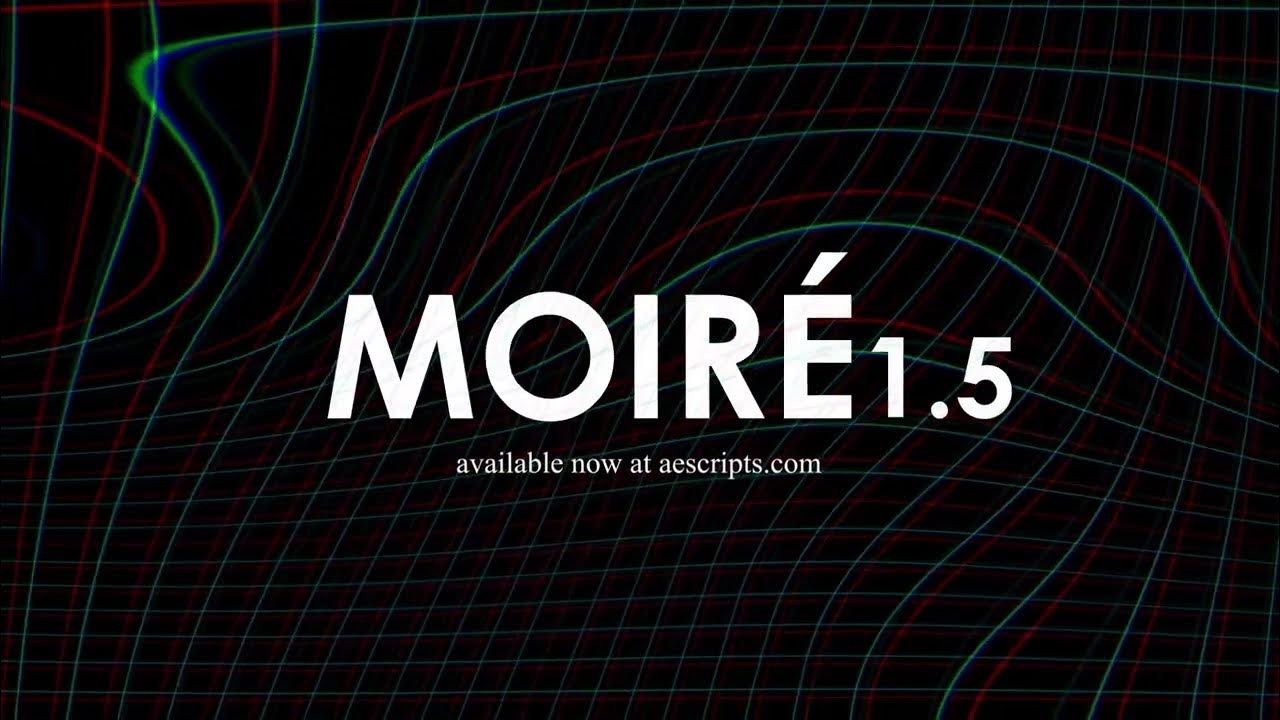 Moire v1.8 for After Effects 视频摩尔纹脚本