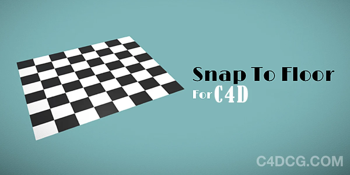 Snap To Floor 1.5 Fro Cinema 4D 地面对齐插件英文版