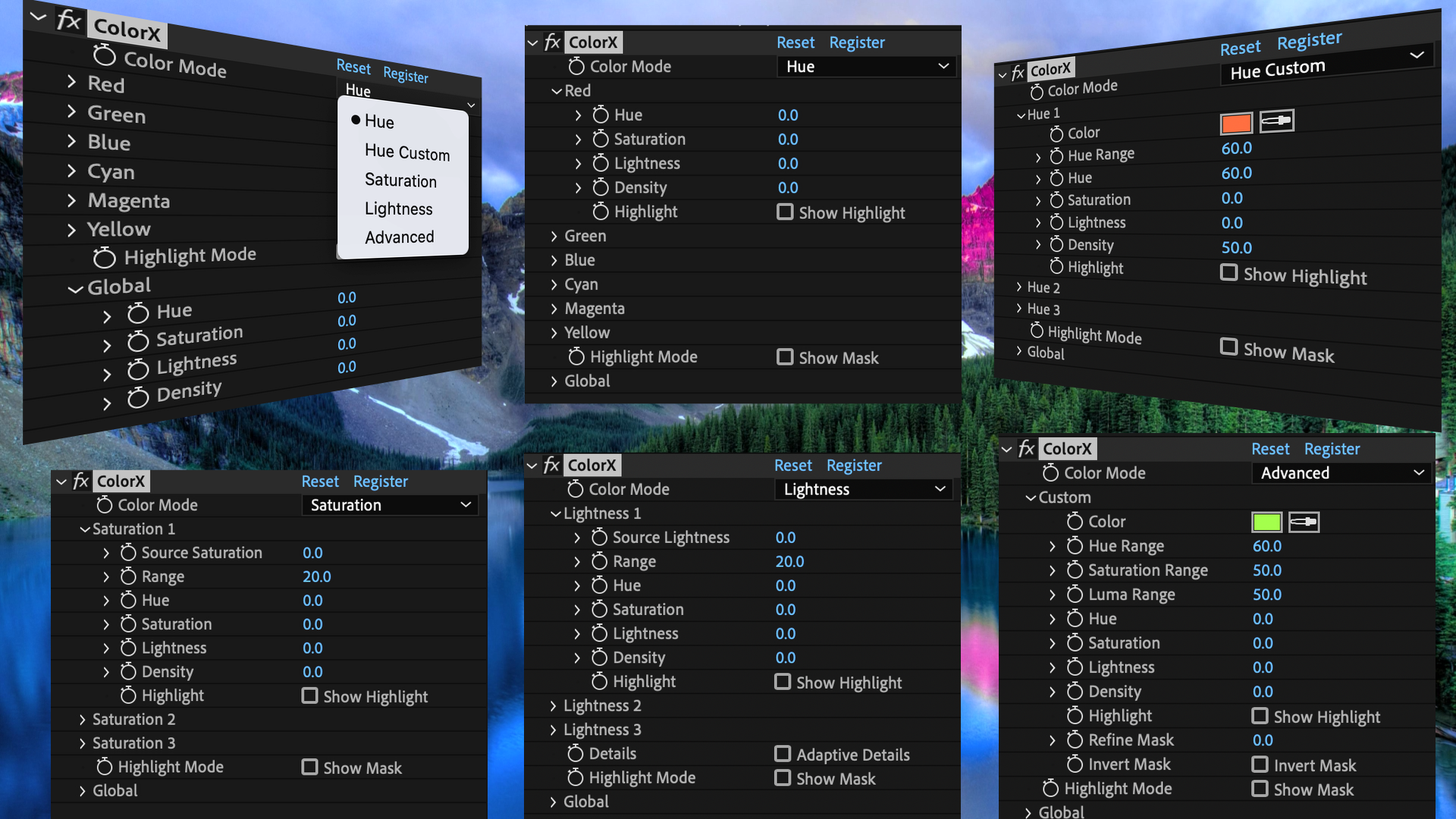 ColorX v1.0.0 fro AE/PR 视频调色插件