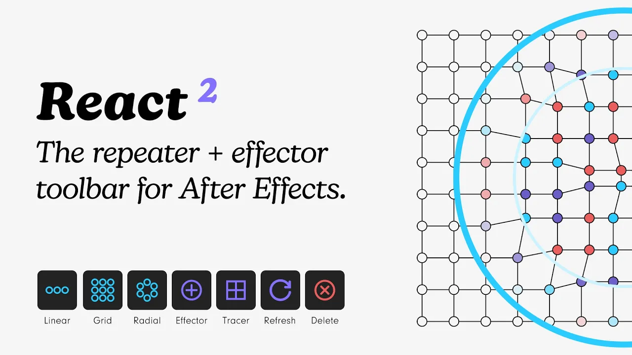 React v2.0.1 fro After Effects 随机步幅效果器脚本