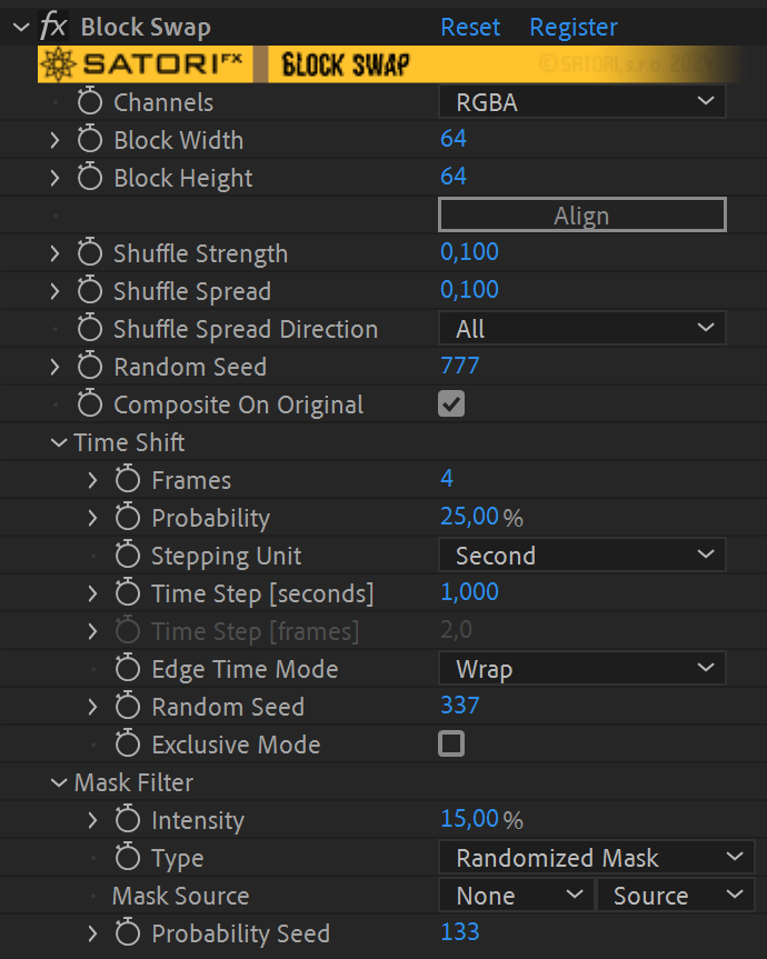 Block Swap 1.5.1 fro AE/PR 马赛克遮罩插件