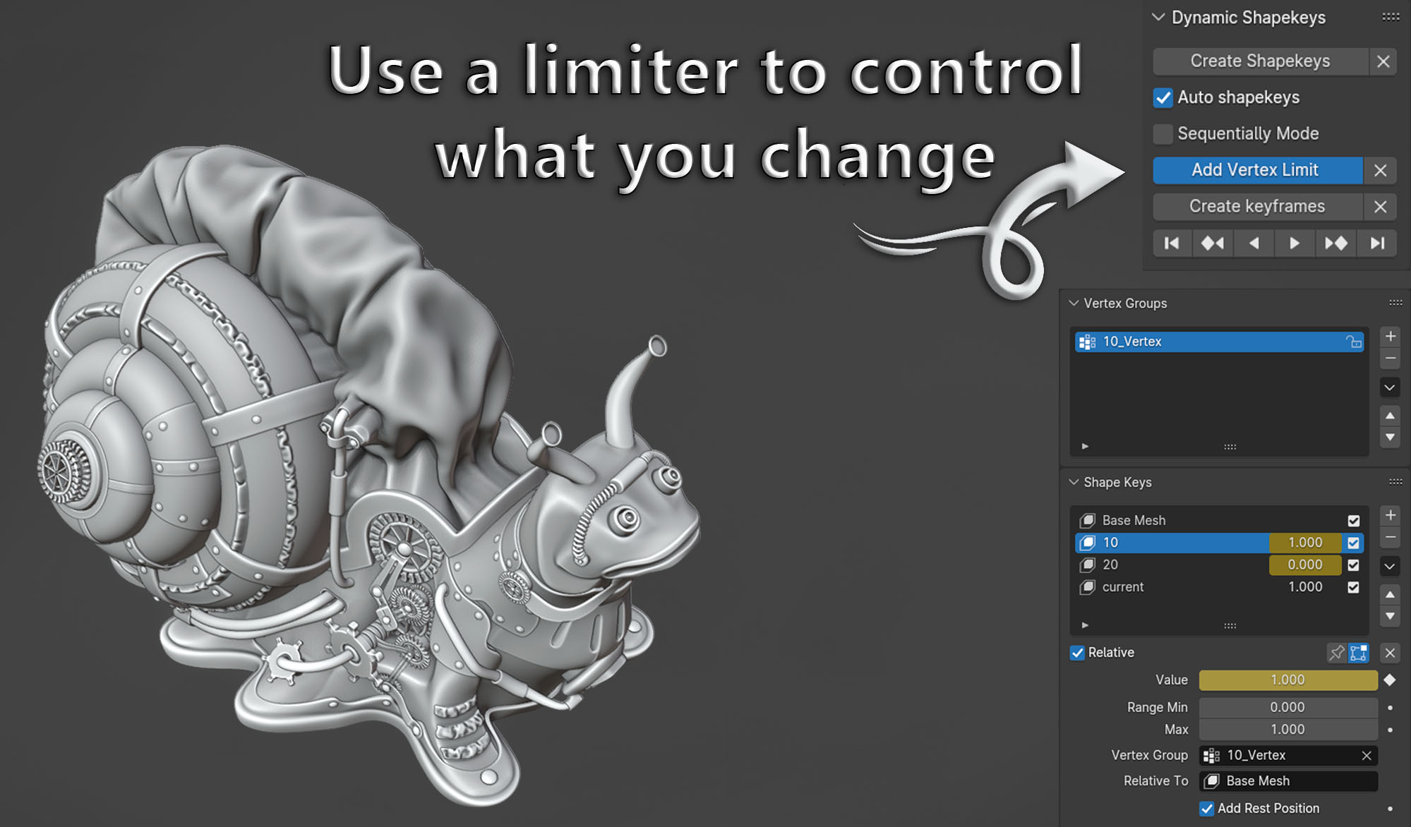 Dynamic Shapekeys V1.1.5 fro Blender形态键动画插件