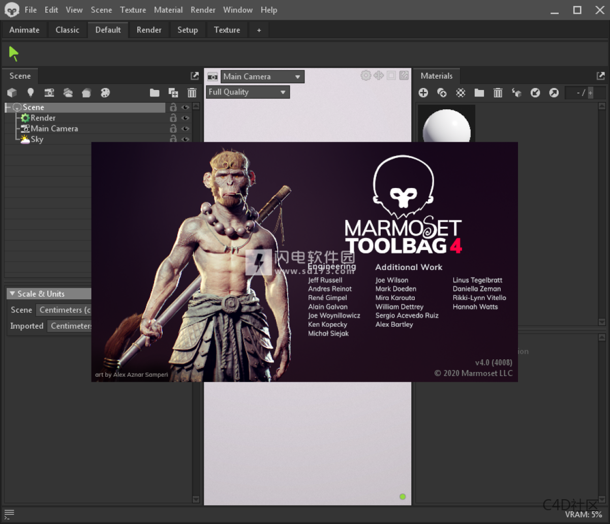 Marmoset Toolbag 5.02 八猴渲染器八猴渲染器
