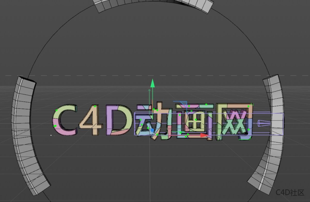 纯用C4D制作一个简易的旋转太空片头