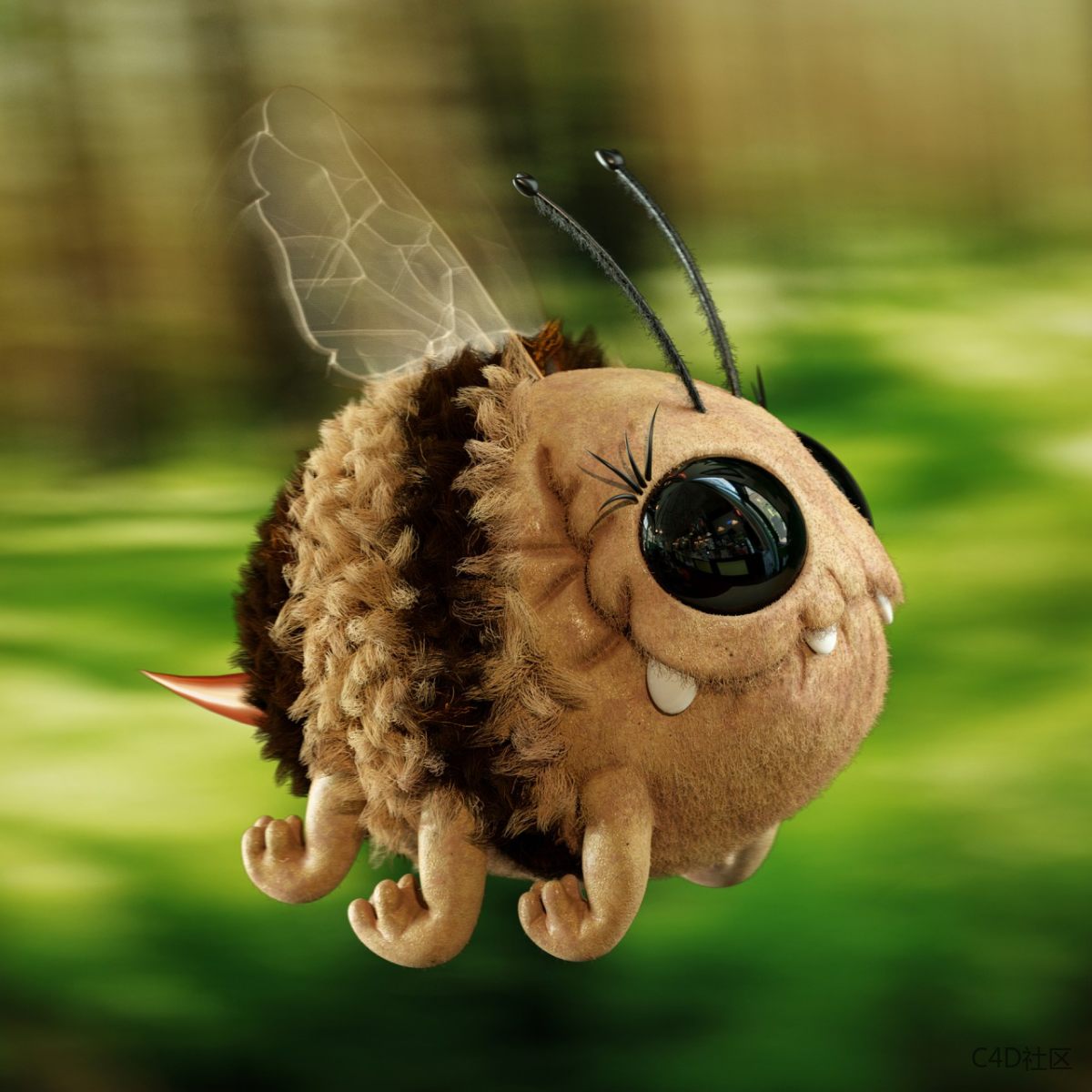 创意性快乐的小角色