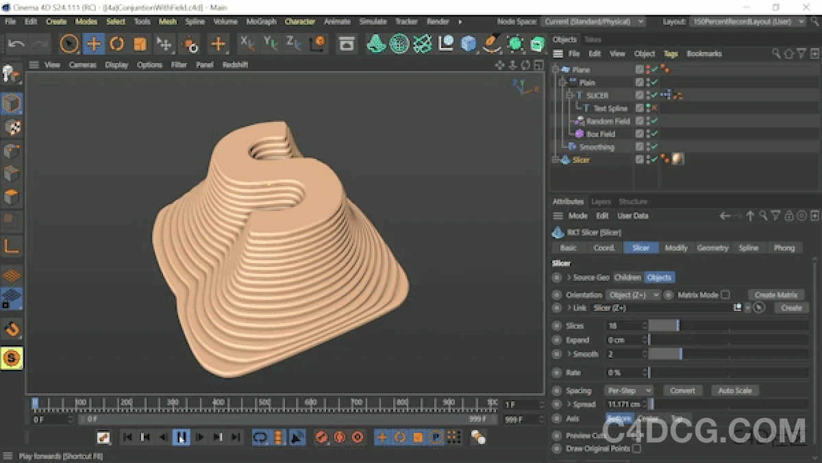 RocketLasso Slicer v1.03 Fro Cinema 4D 样条挤压切割插件
