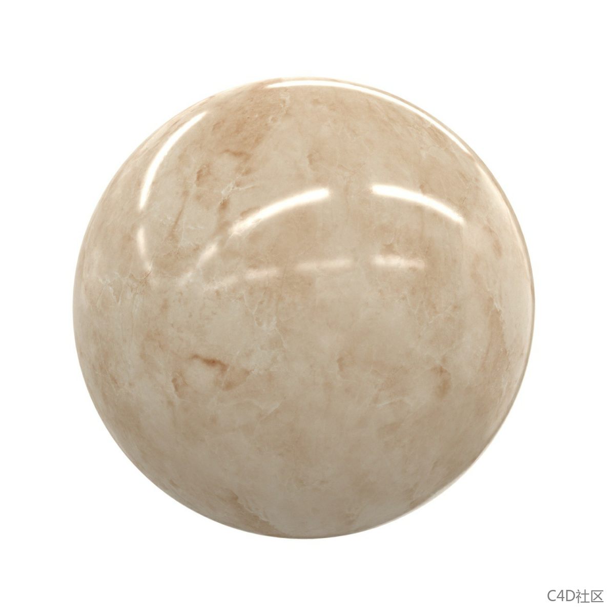 ​橙色浅云纹大理石