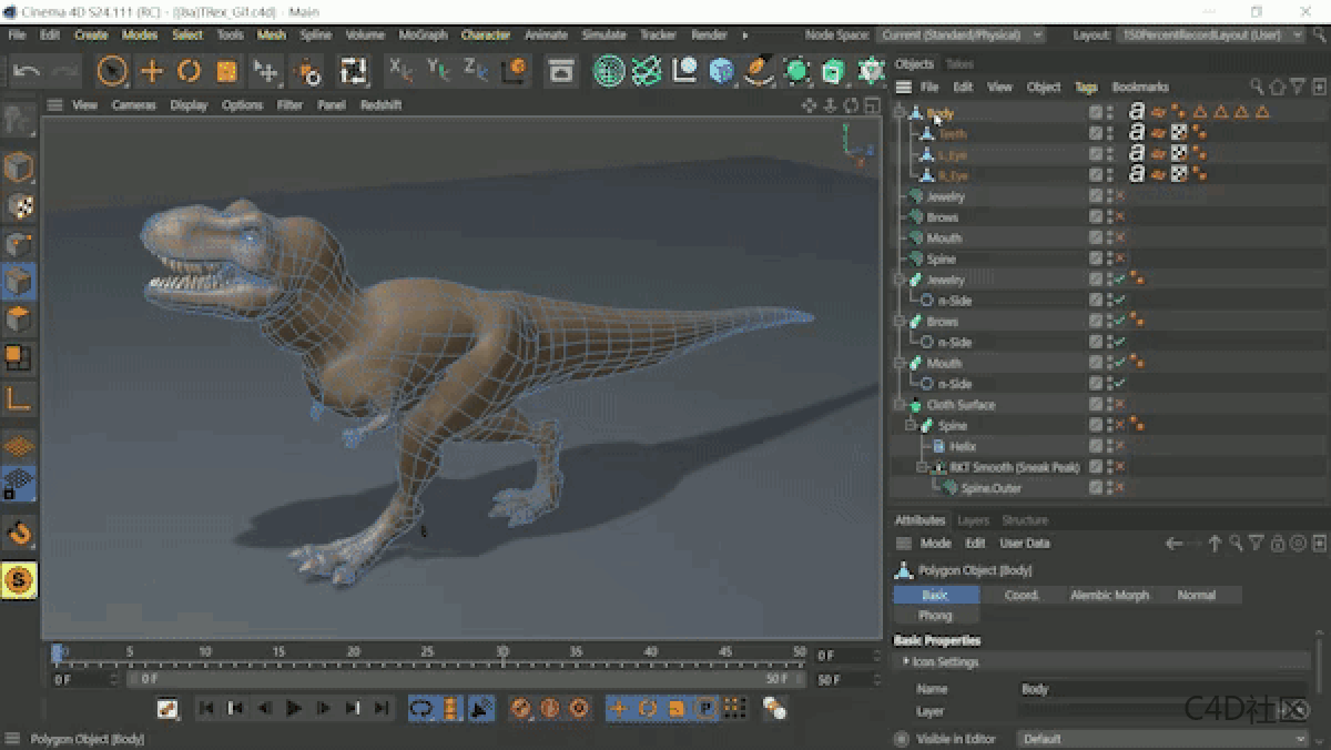 RocketLasso Mesh To Spline v1.0 Fro Cinema 4D 多边形网格和轮廓转样条线插件