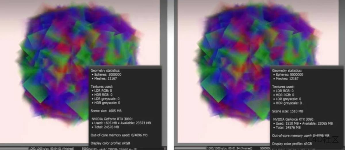 Octane Render 2022焦散渲染快1000倍，且更锐利，并加入实时渲染内核