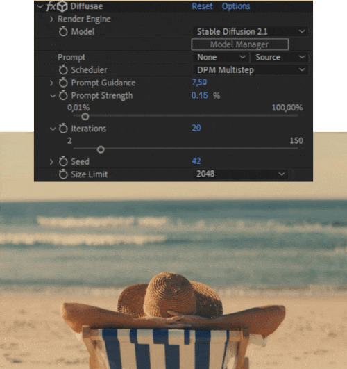 Diffusae V2.0.2 fro After Effects AI 视频生成插件