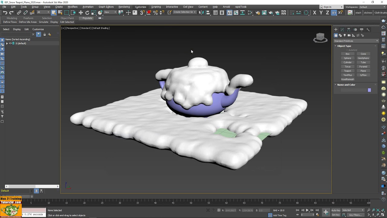 CGTrader PolySnow Plus 1.04 for 3DS MAX 积雪模拟插件
