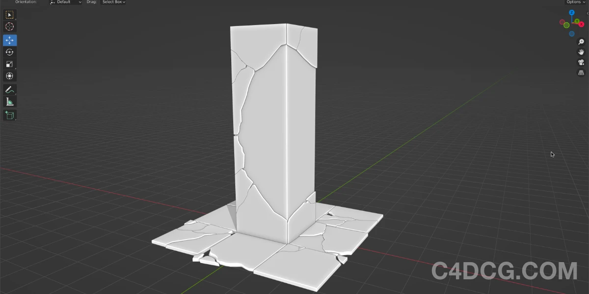 Cracker V1.7.35 Fro Blender 自定义破碎裂纹插件