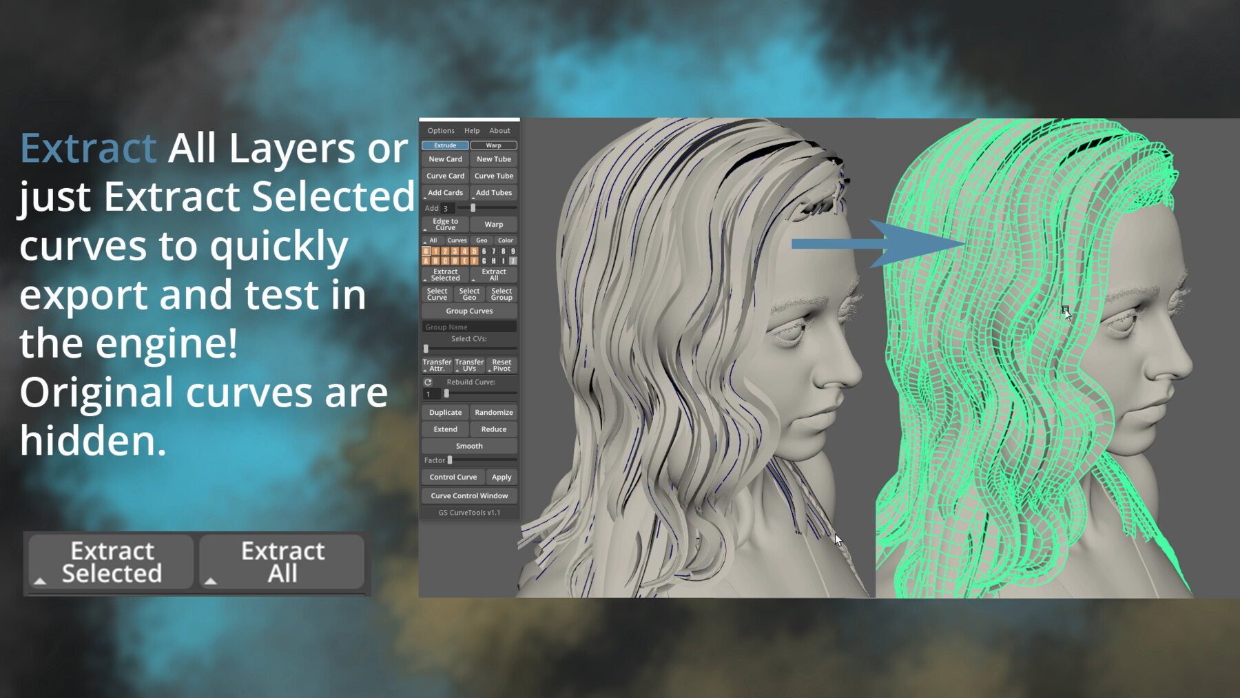GS CurveTools v1.3.8 For Maya 路径弯曲编辑插件