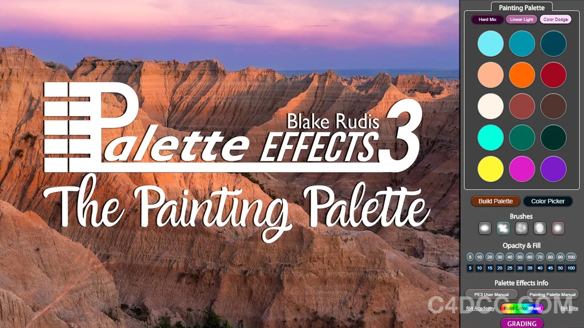 Palette Effects Panel v2.0.1 Fro Photoshop 调色面板扩展插件