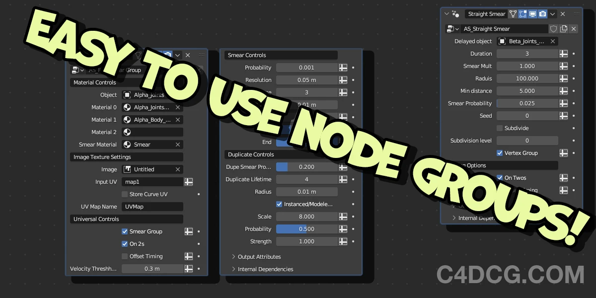 AutoSmear v2 Fro Blender 动作拖尾插件