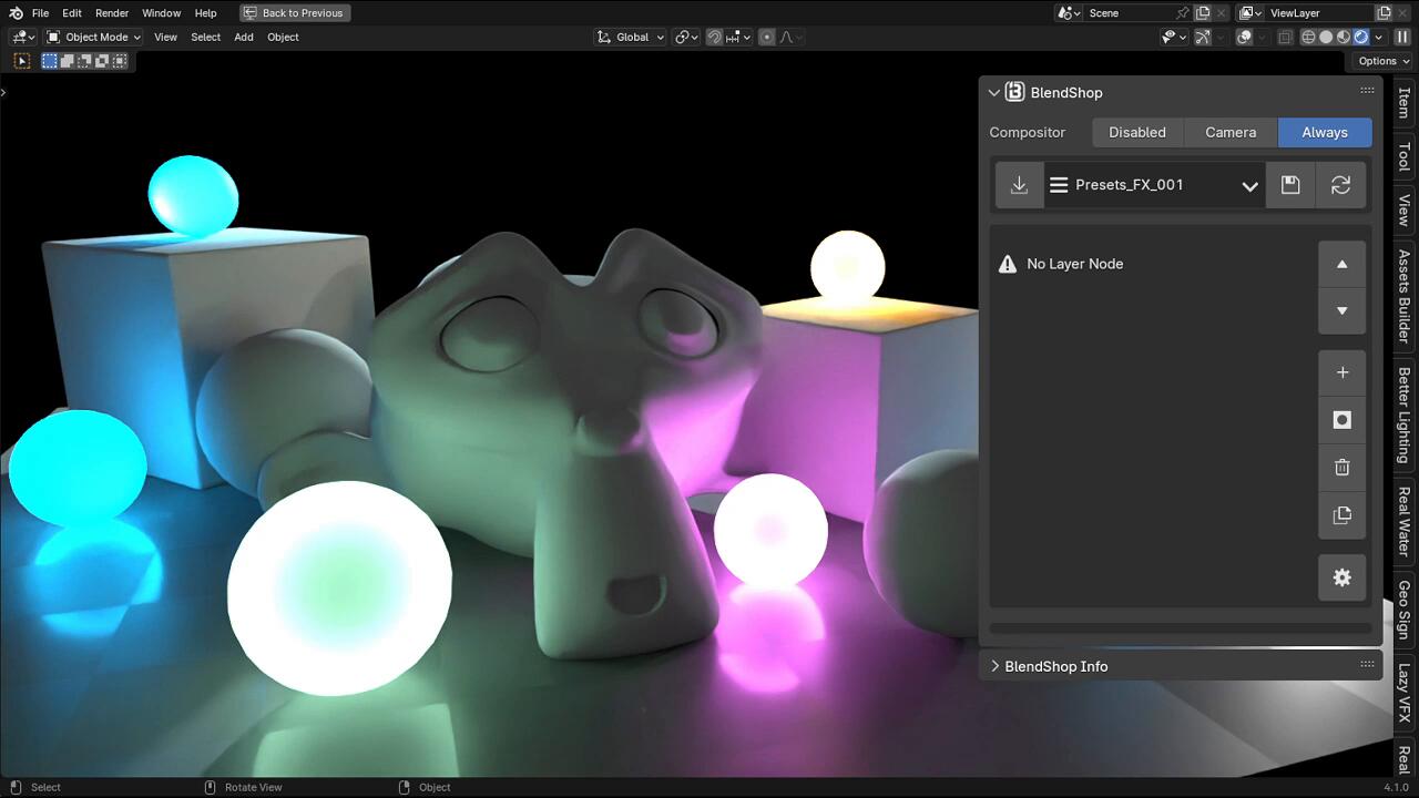 BlendShop v1.0.2 fro Blender 后期合成插件