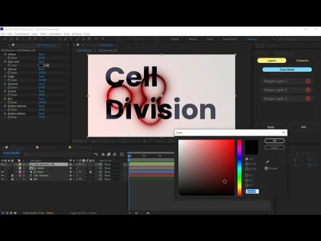 Cell Division 2 V1.10 fro After Effects 流体特效模拟脚本