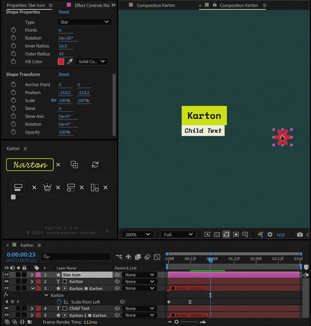Karton V2.0.3 fro After Effects 动态文本边框动画脚本