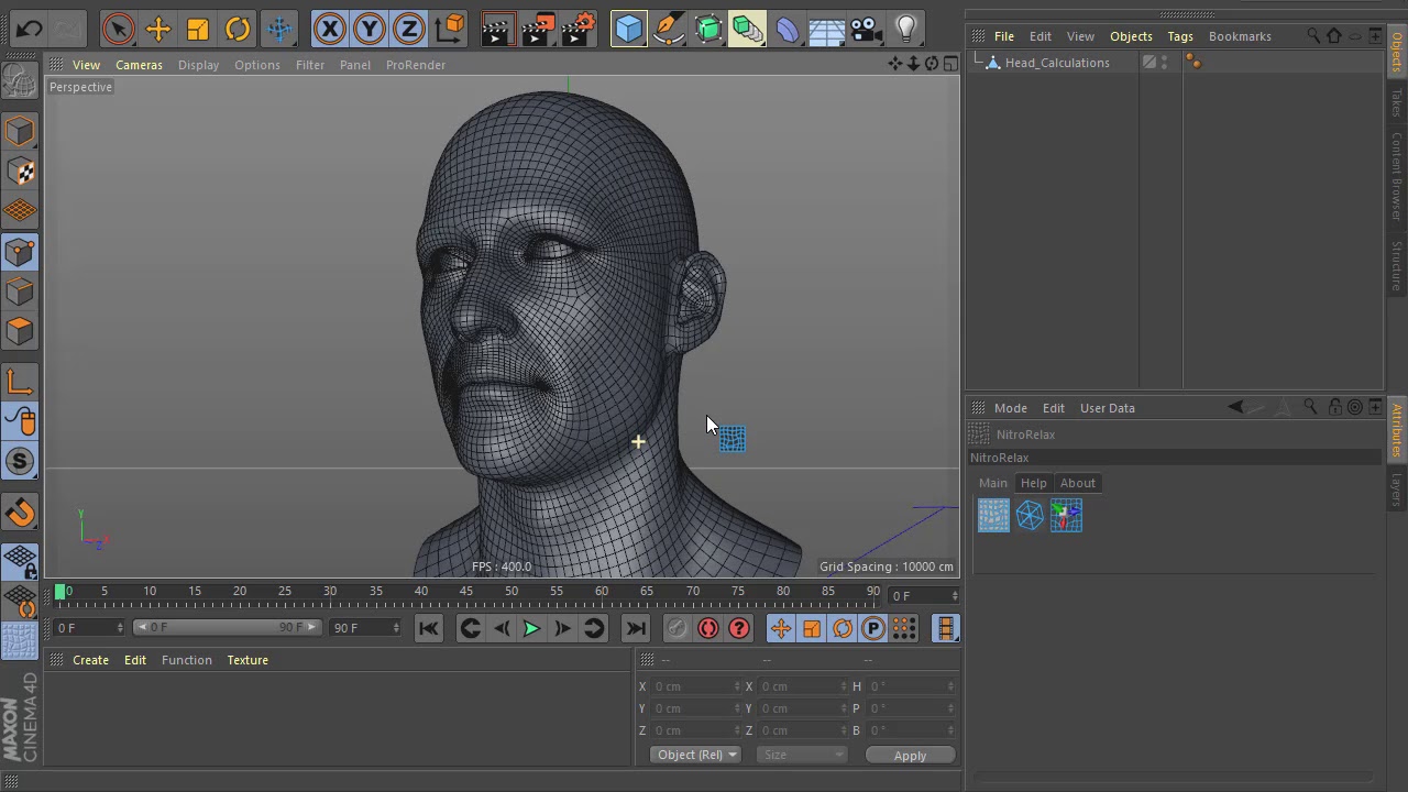 Nitro4D NitroRelax v1.05 For Cinema 4D模型布线平滑插件